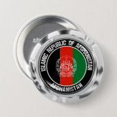 Badge Rond 7,6 Cm Emblème du tour de l'Afghanistan (Devant & derrière)