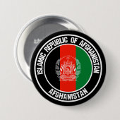 Badge Rond 7,6 Cm Emblème du tour de l'Afghanistan (Devant & derrière)