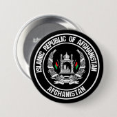 Badge Rond 7,6 Cm Emblème du tour de l'Afghanistan (Devant & derrière)
