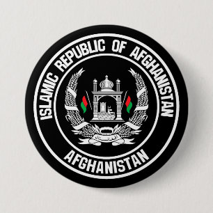 Badge Rond 7,6 Cm Emblème du tour de l'Afghanistan