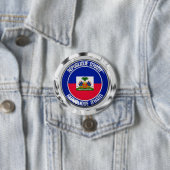 Badge Rond 7,6 Cm Emblème du tour d'Haïti (En situation)