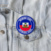 Badge Rond 7,6 Cm Emblème du tour d'Haïti (En situation)