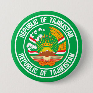 Badge Rond 7,6 Cm Emblème du tour du Tadjikistan