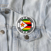 Badge Rond 7,6 Cm Emblème du Zimbabwe Round (En situation)