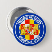 Badge Rond 7,6 Cm Emblème rond d'Anvers (Devant & derrière)