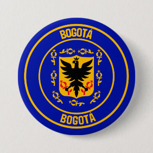 Badge Rond 7,6 Cm Emblème rond de Bogotá