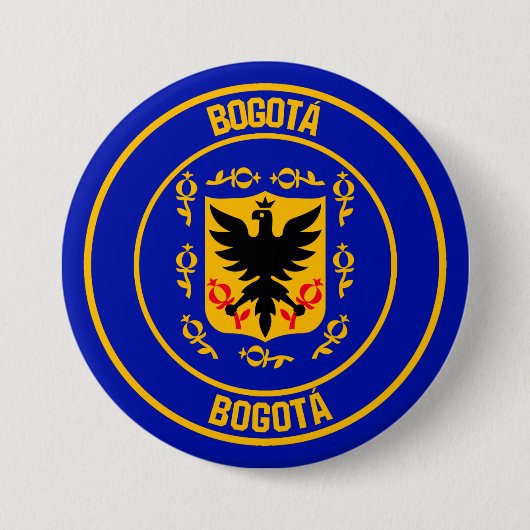 Badge Rond 7,6 Cm Emblème rond de Bogotá (Devant)