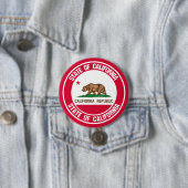 Badge Rond 7,6 Cm Emblème rond de Californie (En situation)