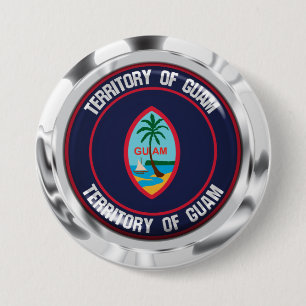 Badge Rond 7,6 Cm Emblème rond de Guam