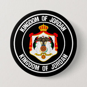Badge Rond 7,6 Cm Emblème rond de Jordanie