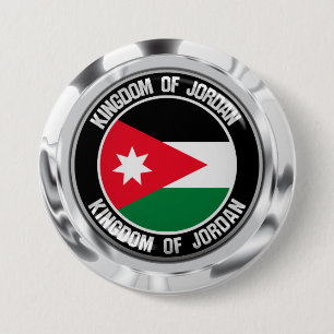 Badge Rond 7,6 Cm Emblème rond de Jordanie