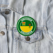 Badge Rond 7,6 Cm Emblème rond de la Saskatchewan (En situation)