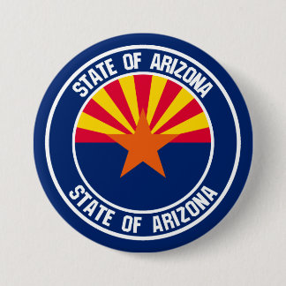 Badge Rond 7,6 Cm Emblème rond de l'Arizona