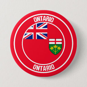 Badge Rond 7,6 Cm Emblème rond de l'Ontario