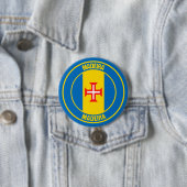 Badge Rond 7,6 Cm Emblème rond de Madère (En situation)