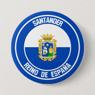 Badge Rond 7,6 Cm Emblème rond de Santander