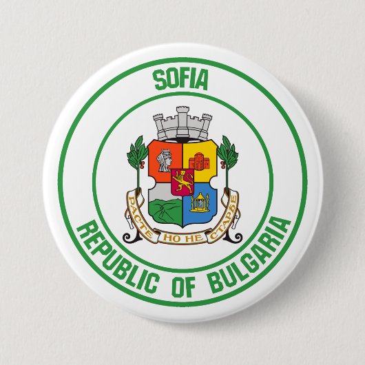 Badge Rond 7,6 Cm Emblème rond de Sofia (Devant)