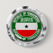 Badge Rond 7,6 Cm Emblème rond de Somaliland (Devant)