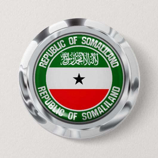 Badge Rond 7,6 Cm Emblème rond de Somaliland (Devant)
