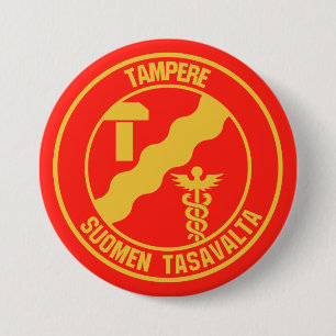 Badge Rond 7,6 Cm Emblème rond de Tampere