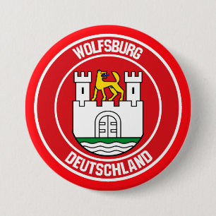 Badge Rond 7,6 Cm Emblème rond de Wolfsburg