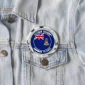 Badge Rond 7,6 Cm Emblème rond des îles Caïmans (En situation)