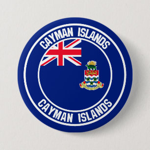 Badge Rond 7,6 Cm Emblème rond des îles Caïmans