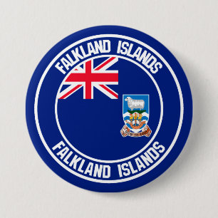 Badge Rond 7,6 Cm Emblème rond des îles Falkland