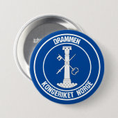 Badge Rond 7,6 Cm Emblème rond Drammen (Devant & derrière)