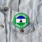 Badge Rond 7,6 Cm Emblème rond du Lesotho (En situation)
