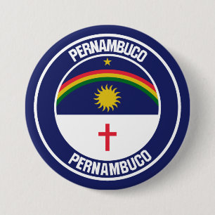 Badge Rond 7,6 Cm Emblème rond du Pernambuco