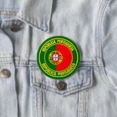 Badge Rond 7,6 Cm Emblème rond du Portugal (En situation)