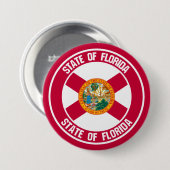 Badge Rond 7,6 Cm Emblème rond Floride (Devant & derrière)