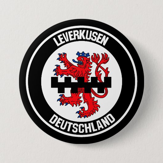 Badge Rond 7,6 Cm Emblème rond Leverkusen (Devant)