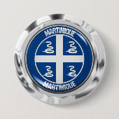 Badge Rond 7,6 Cm Emblème rond martiniquais (Devant)