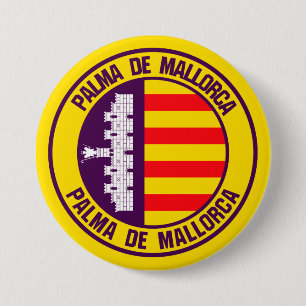 Badge Rond 7,6 Cm Emblème rond Palma de Majorque