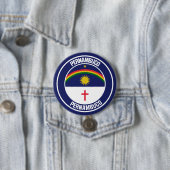 Badge Rond 7,6 Cm Emblème rond Pernambuco (En situation)