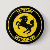 Badge Rond 7,6 Cm Emblème rond Stuttgart (Devant)