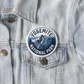 Badge Rond 7,6 Cm Emblème rond Yosemite demi-dôme (En situation)