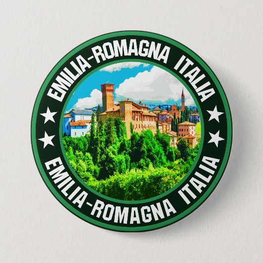 Badge Rond 7,6 Cm Émilie-Romagne (Devant)