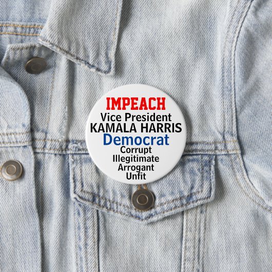 Badge Rond 7,6 Cm Empêcher le VP démocrate Harris (En situation)