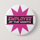 Badge Rond 7,6 Cm Employé du mois (Devant)
