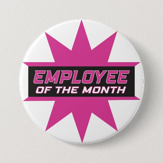 Badge Rond 7,6 Cm Employé du mois (Devant)