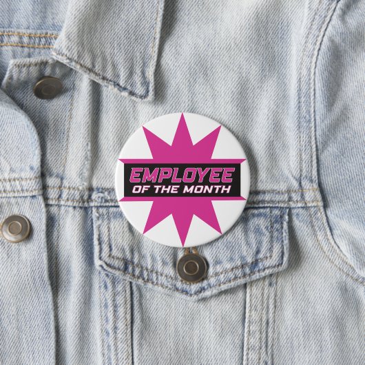 Badge Rond 7,6 Cm Employé du mois (En situation)