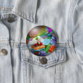 Badge Rond 7,6 Cm Emprisonnez le bouton féerique de danse d'Elf™ (En situation)