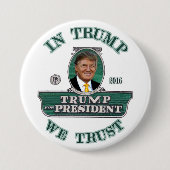 Badge Rond 7,6 Cm En atout nous faisons confiance (Devant)