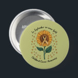 Badge Rond 7,6 Cm En Septembre, Nous Portons Gold Childhood Cancer A<br><div class="desc">En Septembre,  Nous Portons Gold Childhood Cancer Sensibilisation</div>