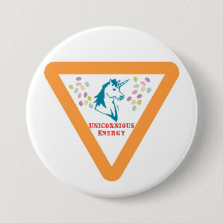 Badge Rond 7,6 Cm Énergie d'Unicornious
