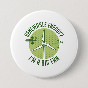 Badge Rond 7,6 Cm Énergie renouvelable