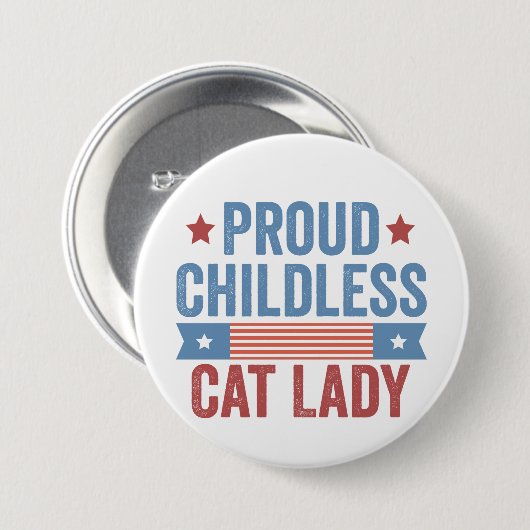 Badge Rond 7,6 Cm Enfant Chat Lady 2024 (Devant & derrière)